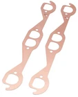 Flatout 7002C Exhaust Gaskets, Header, Copper, Chevy, Small Block, Pair New. Price: $77.99.