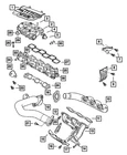 Genuine Mopar Crossover Pipe Gasket 4648983AA New. Price: $10.35.