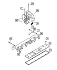 Genuine Mopar Exhaust Manifold Gasket 5015719AA New. Price: $32.77.