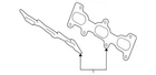 Genuine Kia 1999-2009 Santa Fe Tucson Tiburon Gasket Exhaust Manif 28521 37104 New. Price: $23.39.