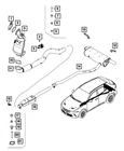 Genuine Mopar Catalytic Converter Gasket 68445197AA New. Price: $11.34.