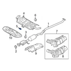 For Mazda 6 2014-2021 PE2340305 Rear Catalytic Converter Gasket New. Price: $17.17.