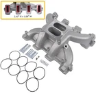 Satin Aluminum Dual Plane Carb Intake Manifold For Gm LS1 5.3L LS2 6.0L 300-130 New. Price: $148.01.