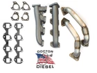 High Flow Exhaust Manifolds & Up Pipes For 01-04 Chevy Gmc 6.6L Duramax Diesel New. Price: $589.99.