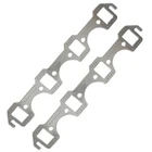 Aluminum Exhaust Gaskets, Rectangular Port, 1962-95 Ford 260-289-302-351W New. Price: $26.95.