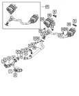 Genuine Mopar Exhaust Pipe Gasket 68534457AA New. Price: $10.48.