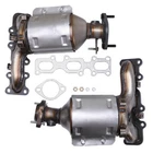 Pair Of Catalytic Converter W/ Gaskets For Lincoln Mks Mkt Base 3.7L 2013-2015 New. Price: $159.12.