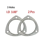 2PCS High Temp 3-BOLT Exhaust Gasket 3.00" (76.20MM) I.d Etl Performance New. Price: $12.99.