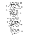 2007-11 Jeep Wrangler 3.8 Exhaust Manifold Gasket Oem# 4892409AA New. Price: $13.75.