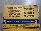 Nors Victor Ms 15083 Y Exhaust Manifold Gasket Set 55-63 Edsel/ford/merc V8 New. Price: $35.00.