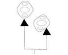 Genuine Nissan Engine Oil Cooler Line Gasket 21304-JF00A New. Price: $17.61.