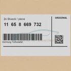 2X Genuine Bmw 11658669732 - Turbocharger Gasket Neu. Price: $66.30.