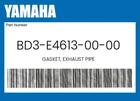 Yamaha Genuine Gasket, Exhaust Pipe BD3-E4613-00-00 New. Price: $14.68.