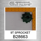 B28663 9T Sprocket Fits John Deere (surplus Open Box) New. Price: $37.94.