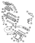 Genuine Mopar Crossover Pipe Gasket 4648983AA New. Price: $9.17.