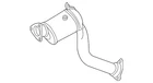 Genuine Audi Front Muffler 7P0-253-209-F New. Price: $492.34.
