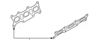 Genuine Porsche Manifold Gasket 958-111-181-20 New. Price: $24.44.