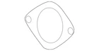 Genuine Mitsubishi Front Pipe Gasket 1575A230 New. Price: $18.38.