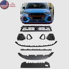 New Front Bumper Lower Grille Spoiler Insert 9PS Set For 2019- 25 S-line SQ3. Price: $343.93.