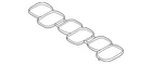 Genuine Kia Plenum Gasket 29215-3N350 New. Price: $27.62.