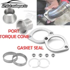 Exhaust Flange Gasket Seal Drag Pipes Adapters Port Torque Cone For Harley 86-UP New. Price: $27.55.