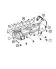 Genuine Mopar Exhaust Manifold Gasket 68099610AA New. Price: $115.54.