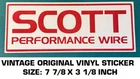 Scott Performance Wire Vintage Original Vinyl Decal Sticker - Racing Engine Used. Price: $7.22.