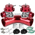 Type-s 2.5" 70 Degree Twin Flange Pipe Adaptor+turbo Blow Off Bov Boost X2 Red New. Price: $63.88.