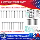 Intake Exhaust Valves &cylinder Head Gasket &bolt For Volvo C30 S60 S70 V40 XC60 New. Price: $136.95.