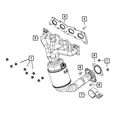 Genuine Mopar Exhaust Pipe Gasket 68161348AA New. Price: $37.73.