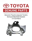 Genuine Toyota Sequoia Tundra Exhaust Manifold Gasket 17173-F4010 New. Price: $18.94.