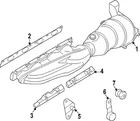 Genuine Audi Mnfd W/converter Gasket 079-253-039-G New. Price: $21.31.