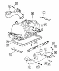 Genuine Mopar 2001-2003 Dodge Ram 1500 Exhaust Manifold Front Right 53030872AB New. Price: $146.60.