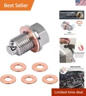 M14X1.5 Stainless Steel Oil Drain Plug With Crush Gaskets For Engine Safety New. Price: $9.99.