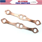 Oval Port Copper Header Exhaust Gaskets Chevy 327 305 350 383 Reusable New. Price: $17.59.