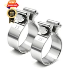 Skymiro Inch Exhaust Clamp, 1/2 2PCS Narrow Band Sliver New. Price: $25.99.