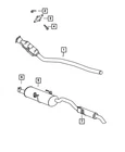 Genuine Mopar Exhaust Manifold To Front Converter Gasket 4881012AC New. Price: $10.16.