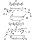 Genuine Mopar Exhaust Manifold Gasket Left 53032833AH New. Price: $30.35.